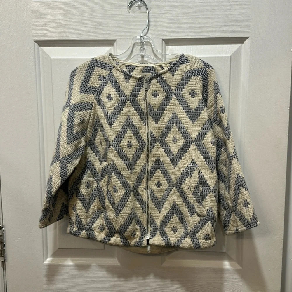 Zara Girls BEAUTIFUL woven jacket size 7/8 EUC